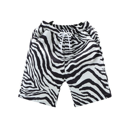 Men's Korean-style Striped Capri Pants