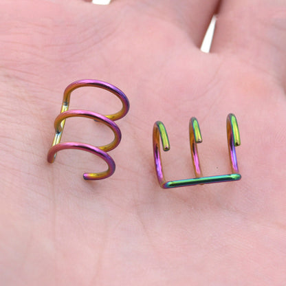 False Earrings Unperforated Earbuds Clip Style