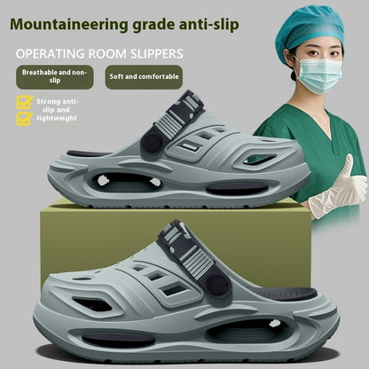 Slippers Men's Summer Outdoor Hole Shoes Deodorant And Non-slip