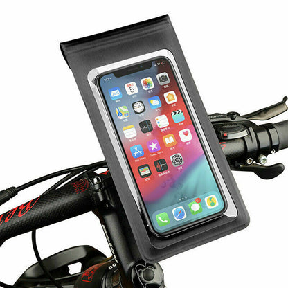 Bicycle Motor Bike 360 Waterproof Phone Case Mount Holder For All Mobile Phones