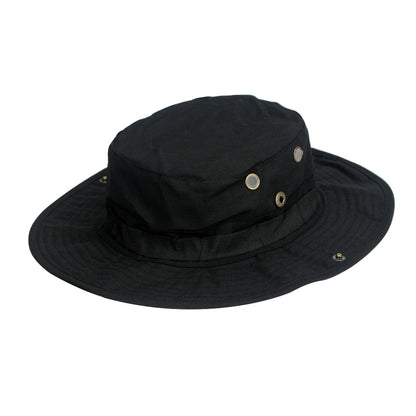Camouflage Boonie Hat Army Summer Breathable Sun-proof Army Fans Rounded Hat