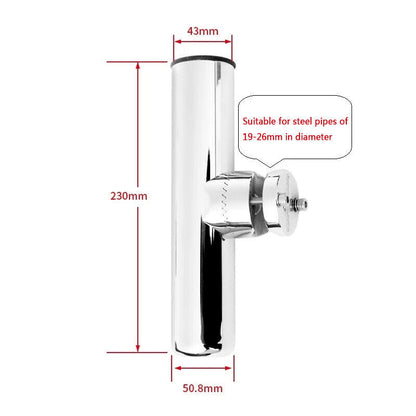 19-25mm Fishing Rod Holder Stainless Steel Rail Mount Rail For Marine Boat