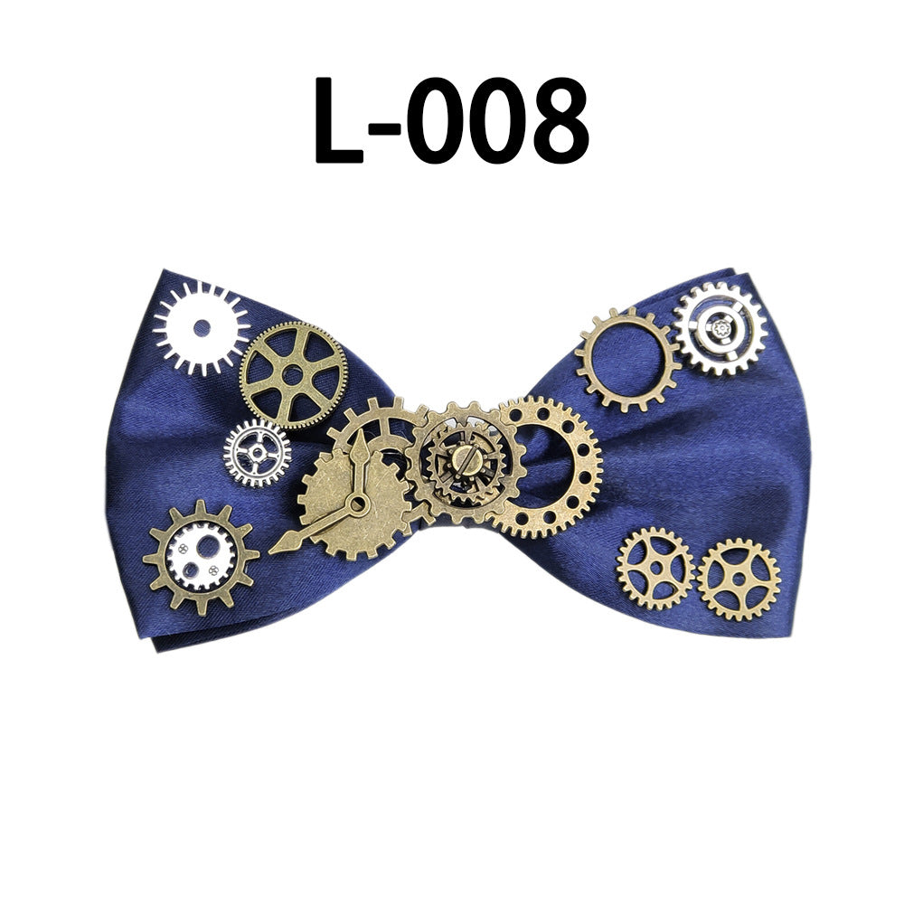 Men's Steampunk Fabric Butterfly Bow Tie
