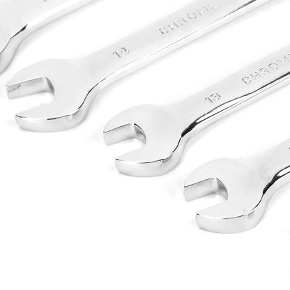 6Pcs Flexible Head Multi Functional Ratchet Conination Spanner Wrench 8-17mm Repair Tools Set