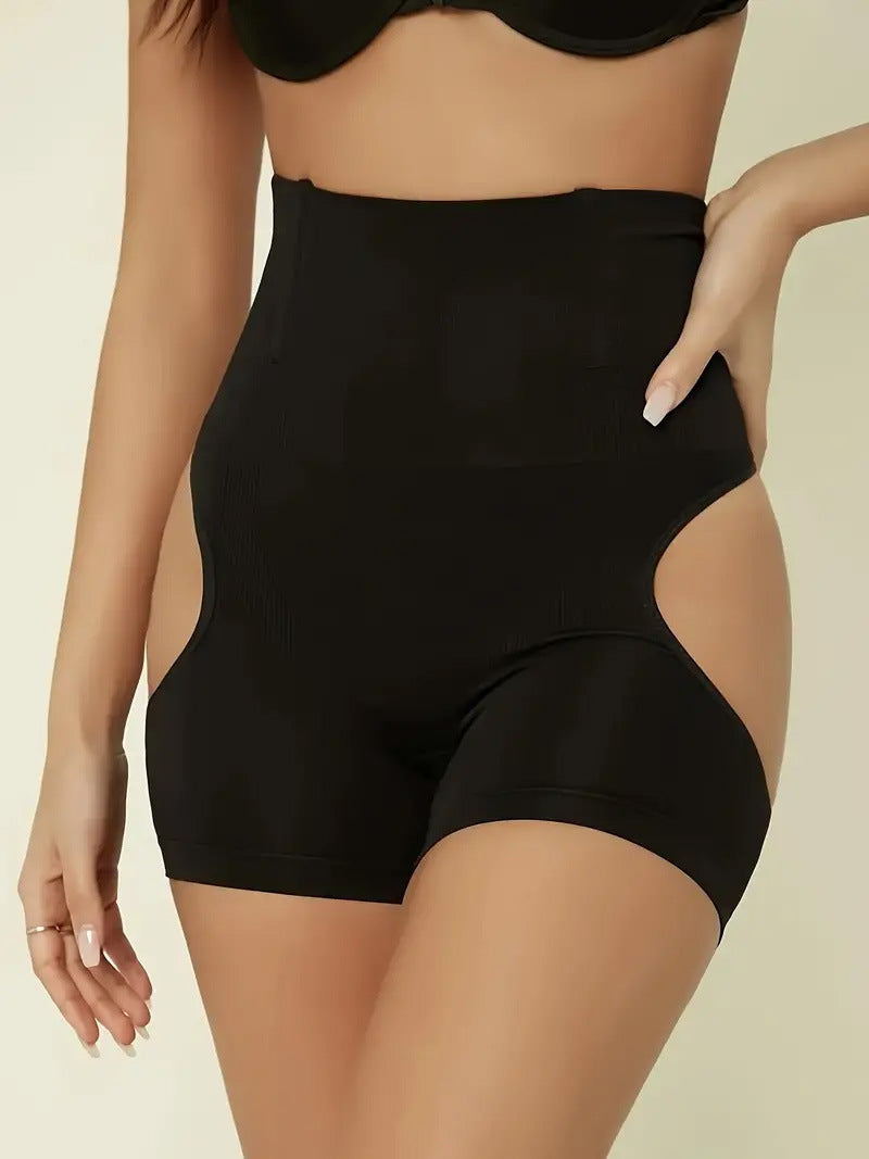 Hip Lifting Butt Exposed High Waist Plus Size Hip Beauty Cinched Bodycon Shaping Pants