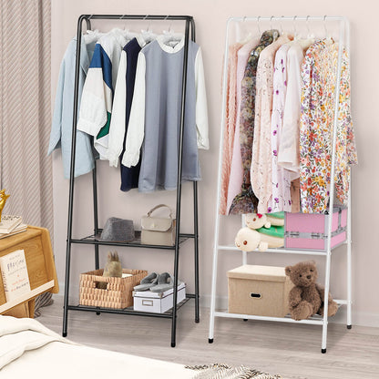 Heavy Duty Metal Clothes Rod Shoe Storage Clothing Rack Hanging Display Rack