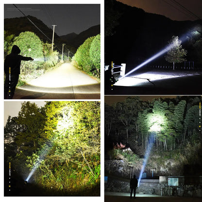 35000000LM Super Bright Powerful LED Flashlight Torch P90 Rechargeable Zoomable