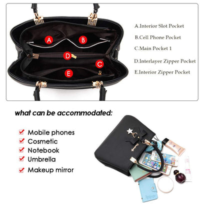 Women's Handbags, New Top Handle Shoulder & Messenger Tote Bag