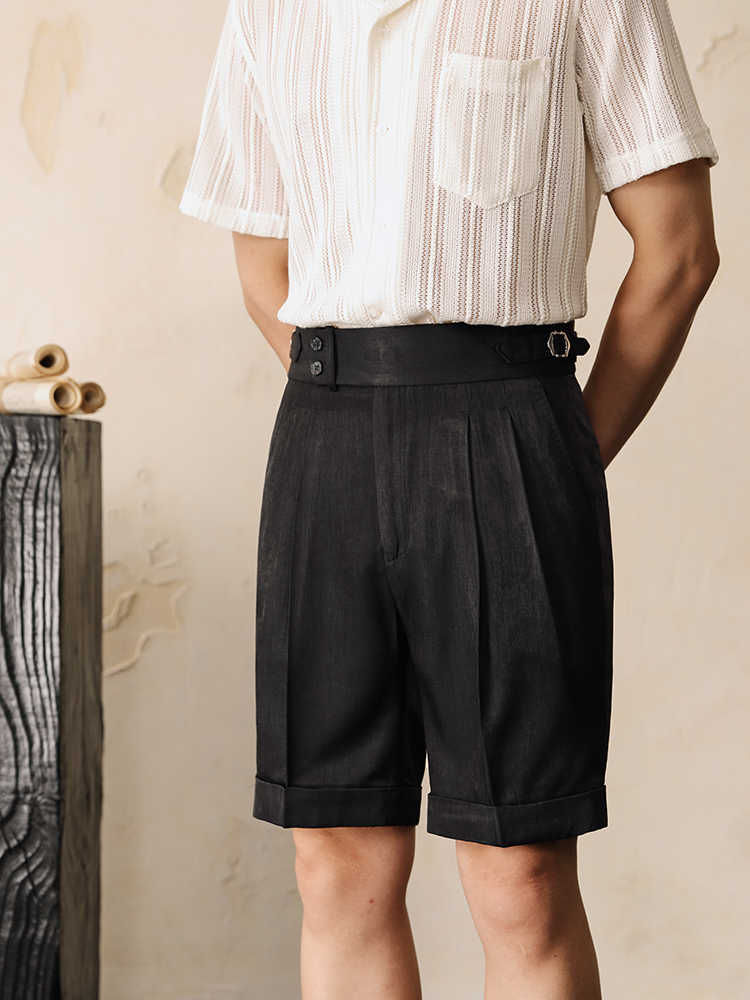 High Waist Shorts Men's Summer Straight Tube