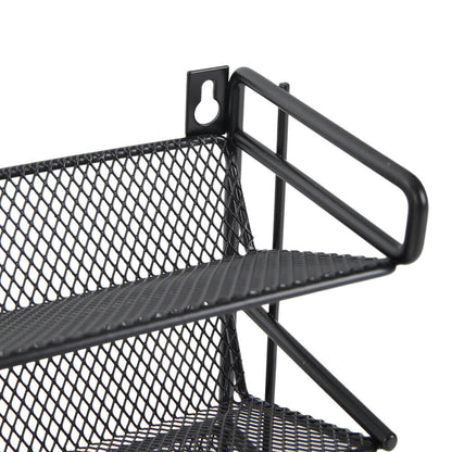 4 Tiers Metal Spice Rack Kitchen Countertop Cupboard Spice Herb Jar Storage Shelf