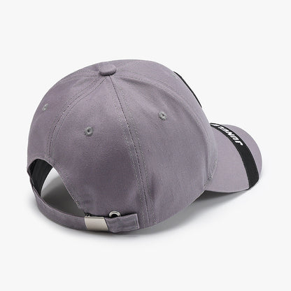 Hard Top Big Head Circumference Men's And Women's American Outdoor Letter Embroidery Baseball Cap