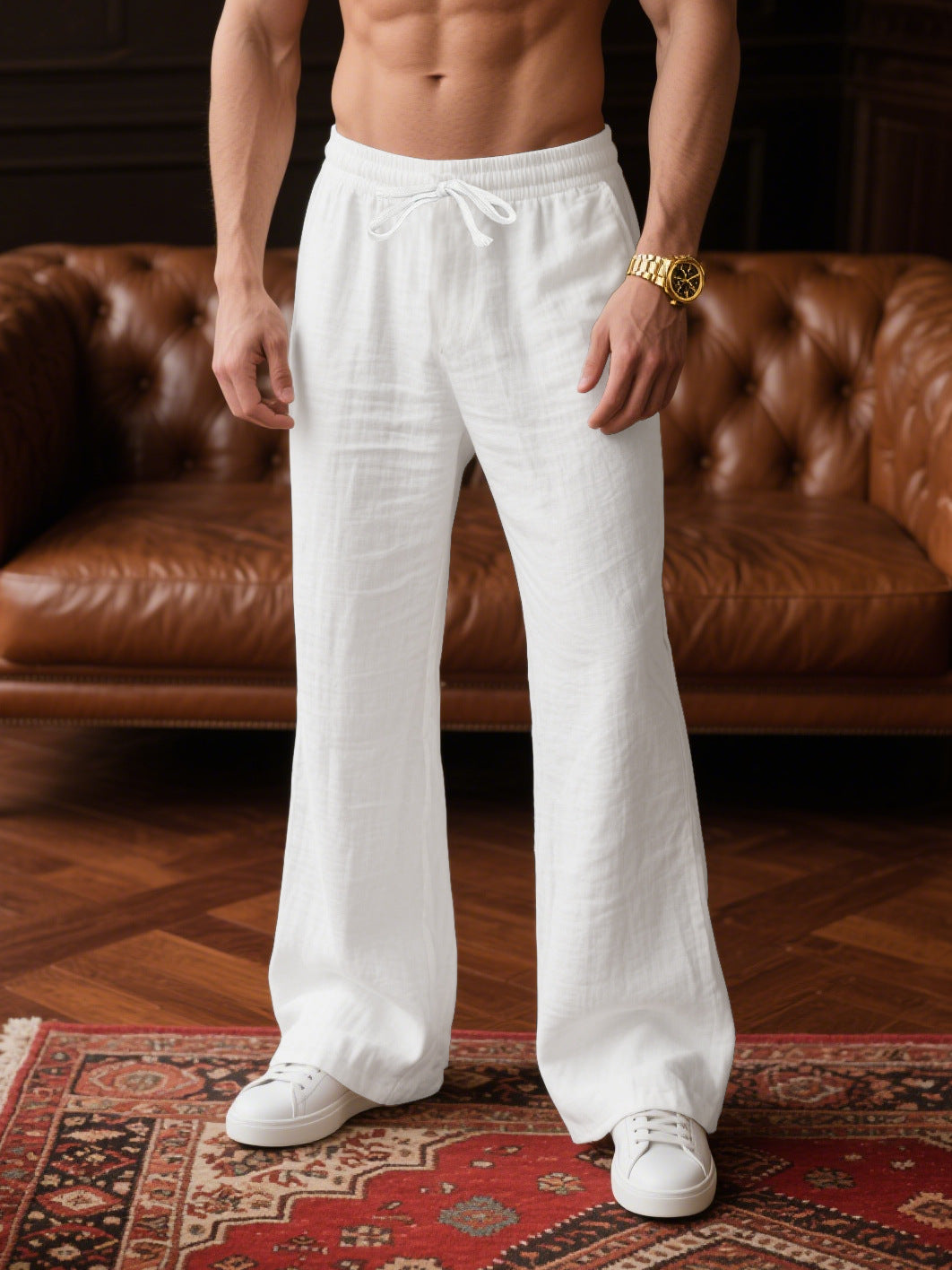 Solid-color Vacation Outdoor Sports And Jogging Pants