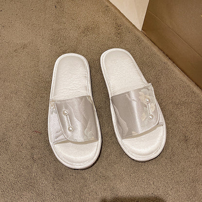 Casual Style Home Soft Bottom Slippers Outdoor Non-slip Flat Sandals