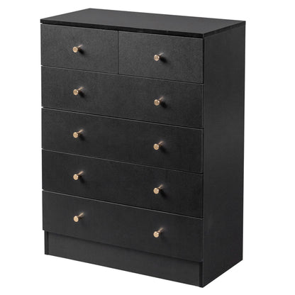 5-layer 6-drawer Filing Cabinet   Storage Cabinet   Storage Unit - Black