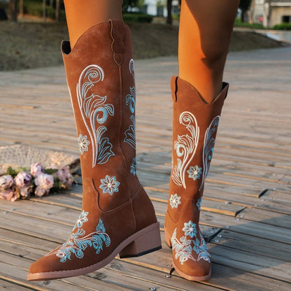 Plus Size High Cylinder Below The Knee Boots