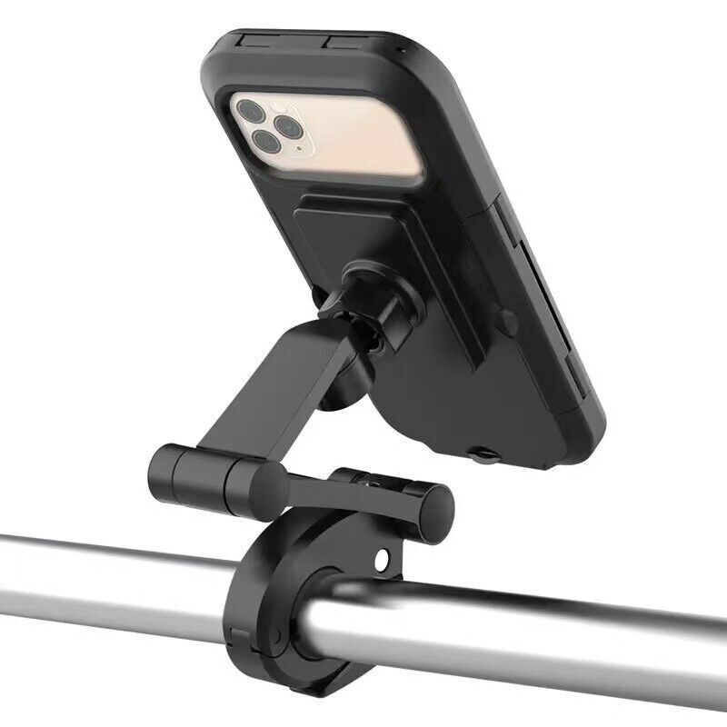 Schwarz Handyhalterung Fahrrad Motorrad Halter Handy Smartphone Halterung Lenker