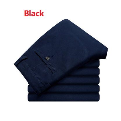 Elastic Mens Casual Pants For Fall And Winter