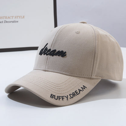 Korean Version Fashion Letter Embroidery Sun-proof Peaked Cap