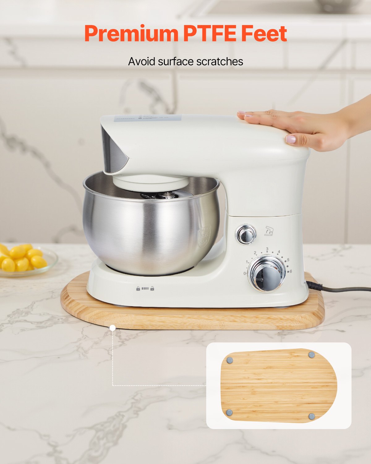 Mixer Slider Oval 14.5 X 9.4-inch For Tilt Head 4.5-5 Qt Stand Mixer