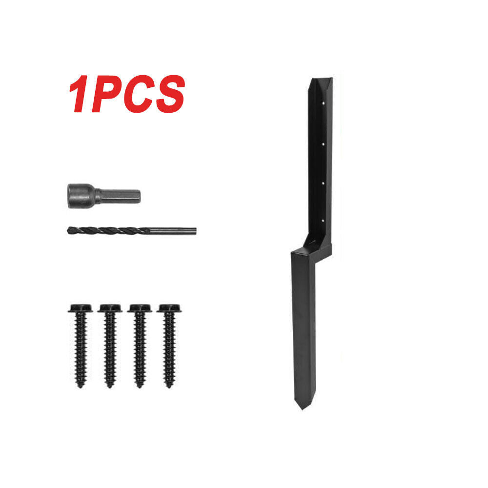 1  2PCS Heavy Duty Steel Fence Post Repair Stake Anchor Ground Spike 43 X 12x45cm