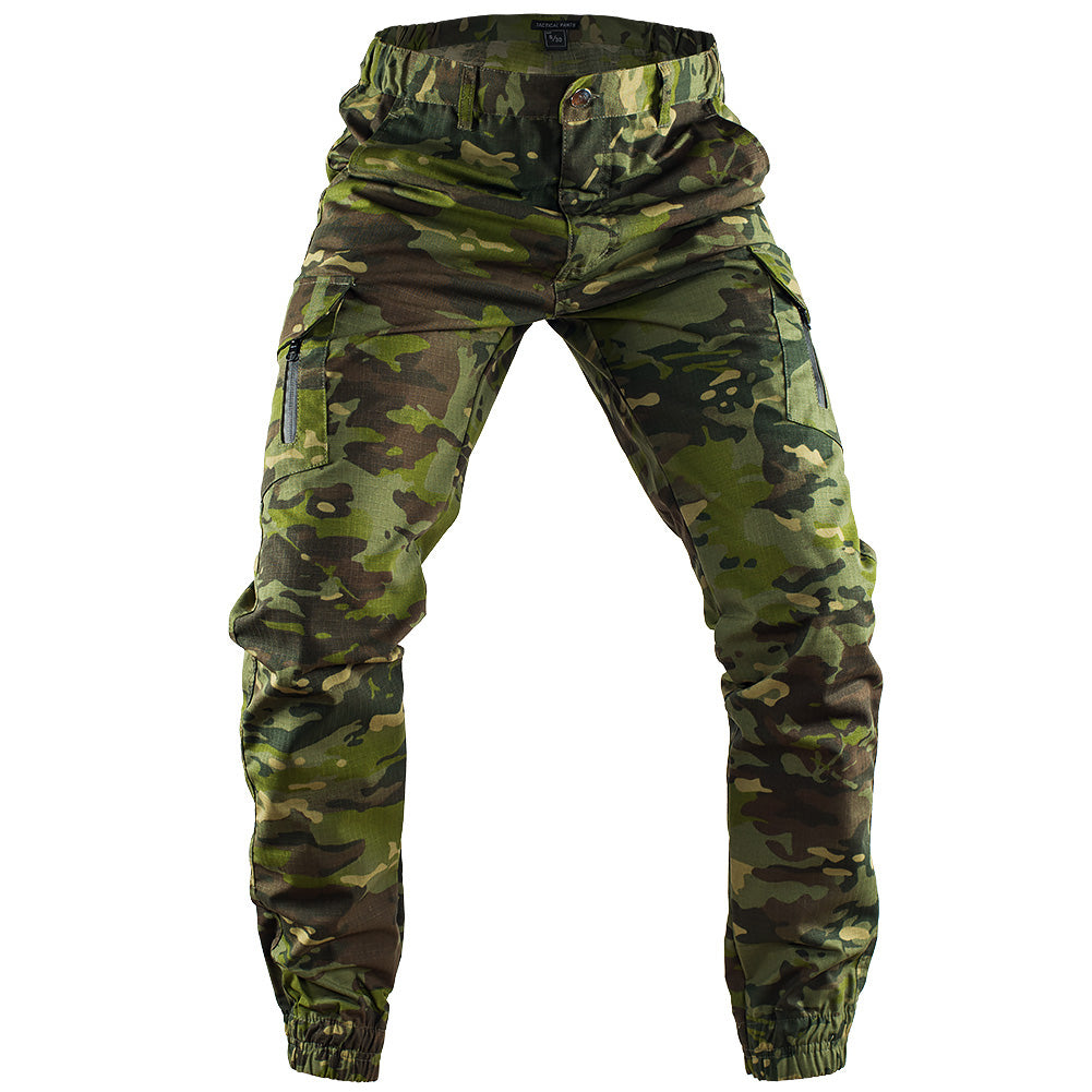 Multi-pocket Camouflage Pants Men's Work Pants Military Fans Training Overalls