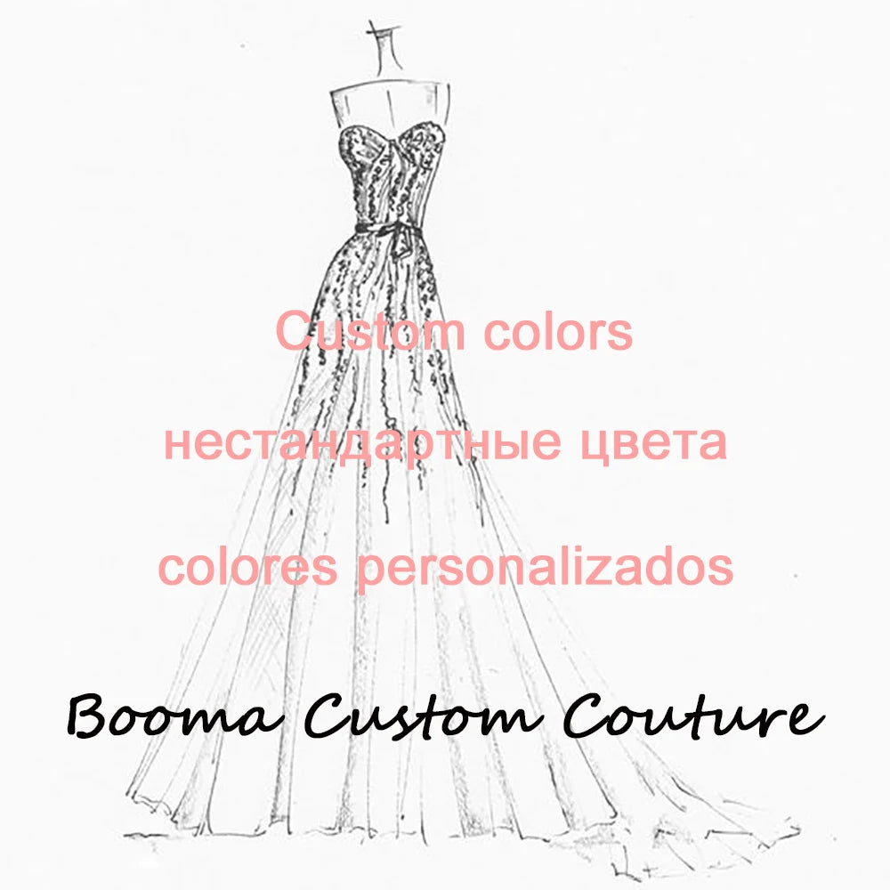 Booma Short Wedding Dresses Straps Sweetheart Pearls Mini Bridals Gowns for Wedding Prom Cocktail Party Dress Outfits Customized