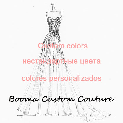 Booma Short Wedding Dresses Straps Sweetheart Pearls Mini Bridals Gowns for Wedding Prom Cocktail Party Dress Outfits Customized