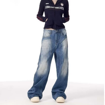 American Retro Wide Leg Loose Matchet Pants