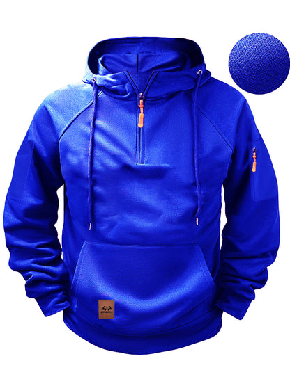 Men's Zipper Multi-pocket Casual Sweatshirt