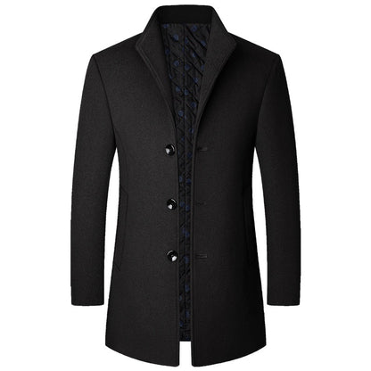 Autumn And Winter Casual Woolen Coat Men
