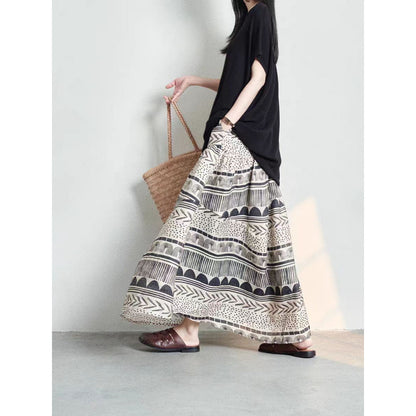 Color Contrast Patchwork Skirt Design Sense Niche Slimming Large Hem A- Line Dress