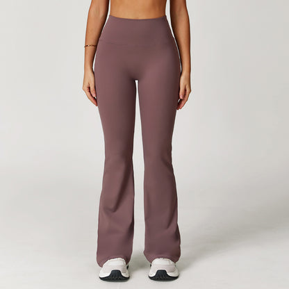 Nude Feel Casual Flared Pants Wide Leg Slimming Women