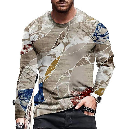 Men's T-shirt 3D Digital Printed Round Neck Fashion