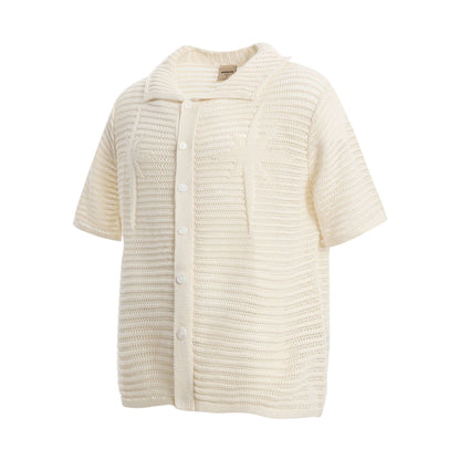American Retro Simple Loose Design Short Sleeve Shirt