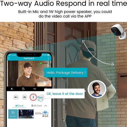 Wireless WiFi Digital Camera Smart HD Wide Angle Remote Home Indoor Surveillance Camera