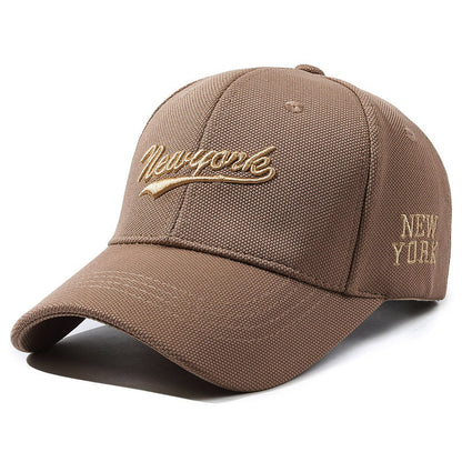 Hard Crown Baseball Cap Men's And Women's Embroidered Letters