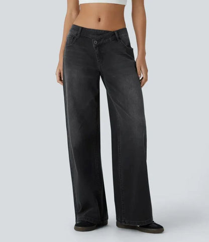 European And American Ladies Special High Waist Straight Jeans