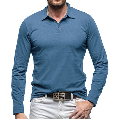 New Polo Collar European And American Men's T-shirt