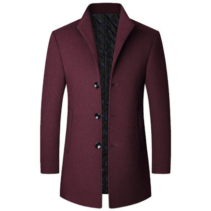 Autumn And Winter Casual Woolen Coat Men