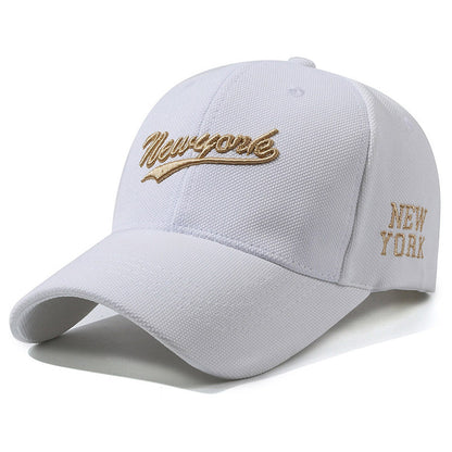 Hard Crown Baseball Cap Men's And Women's Embroidered Letters
