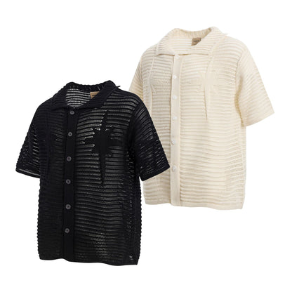 American Retro Simple Loose Design Short Sleeve Shirt