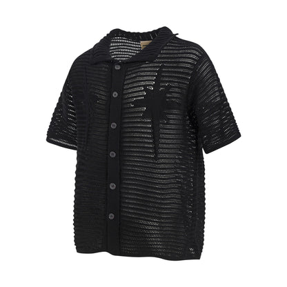 American Retro Simple Loose Design Short Sleeve Shirt