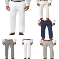 Men's Linen Slant Pockets Solid Color Breathable Trousers