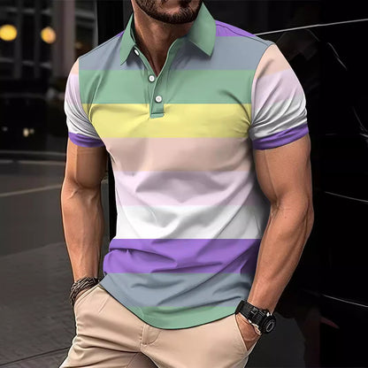 Fashion Digital Printing Men's Business Casual Top