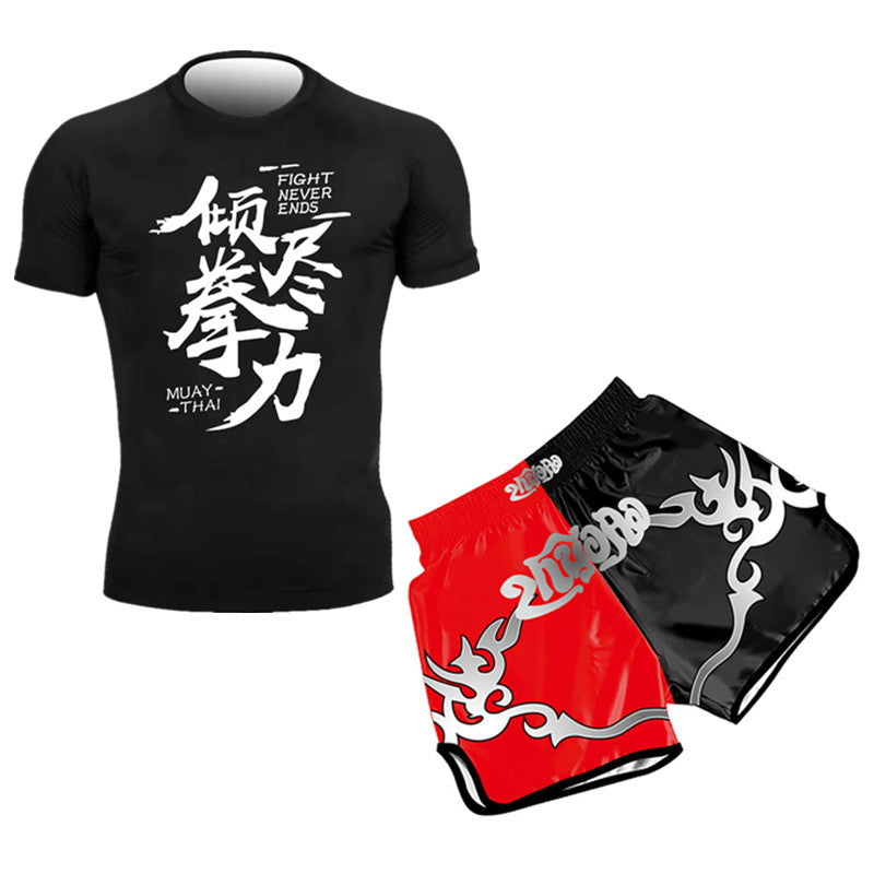 Muay Thai Shorts Clothes For Sanda Boxing Costume Children's Clothes For Sanda Fighting Shorts Muay Thai Free Fight Tights Suit
