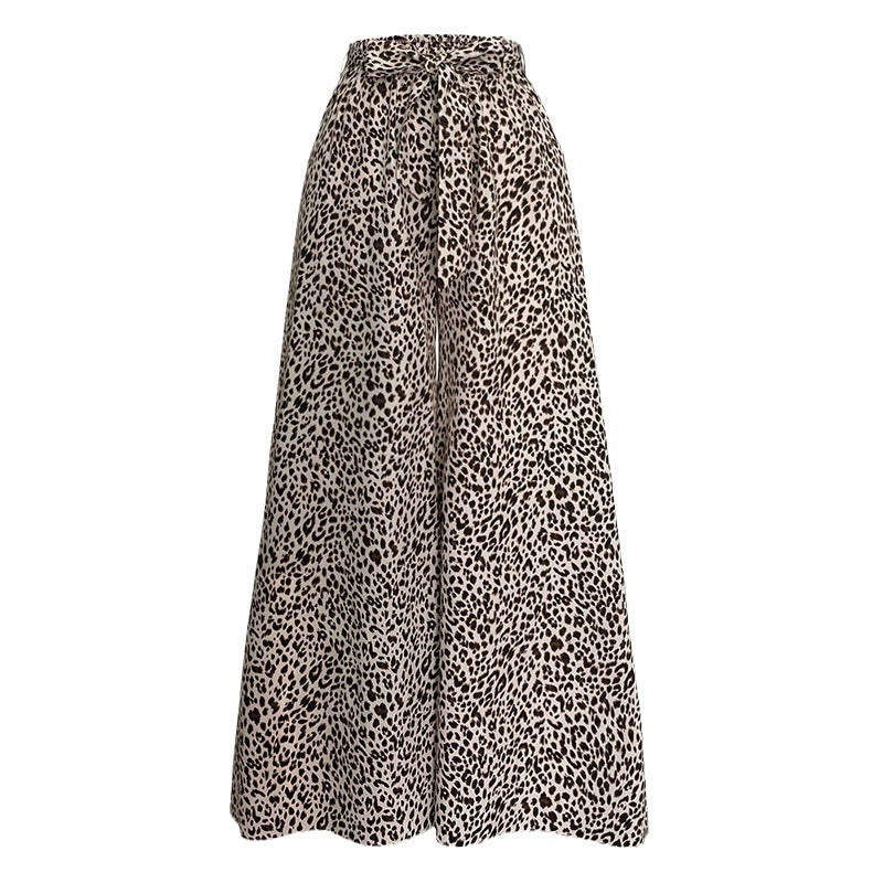 Stretch Slim Women Belt Bow Trousers
