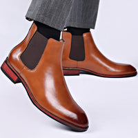 Chelsea Boots Men's Autumn Breathable Pointed Toe