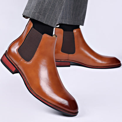 Chelsea Boots Men's Autumn Breathable Pointed Toe