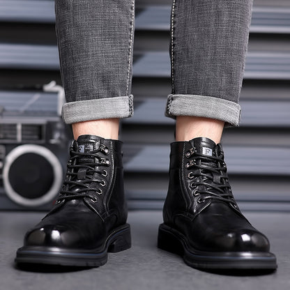British Style All-matching Work Clothes Ankle Boots Fashion Haulage Motor Leather Boots