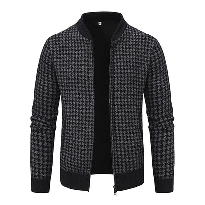 Men's Sweater Coat Cardigan Long Sleeve Knitted Thickened Warm